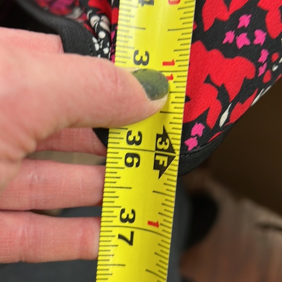 Michael Kors Woodland Red Leaf-Print Matte-Jersey Flounce Dress - Picture 9 of 10